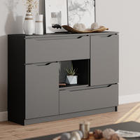 KOMMODE Ruben Anthrazit 120 x 84 cm - Anthrazit, Holzwerkstoff (120/84/30cm) - Vicco