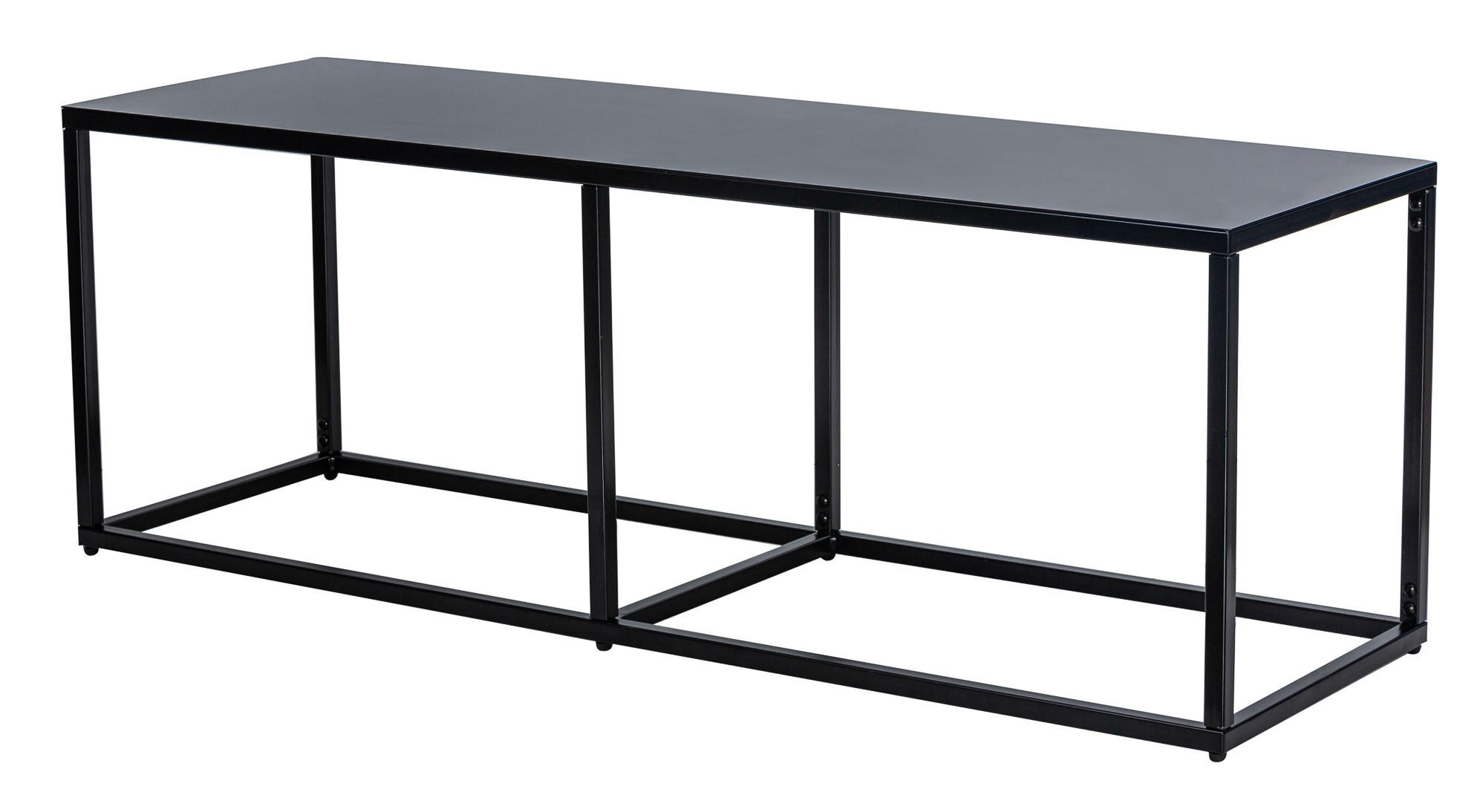 SITZBANK Metall Schwarz - Schwarz, Metall (130/45/40cm) - Nordlys