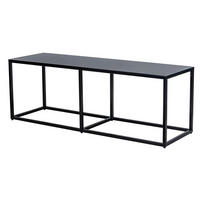 SITZBANK Metall Schwarz - Schwarz, Metall (130/45/40cm) - Nordlys