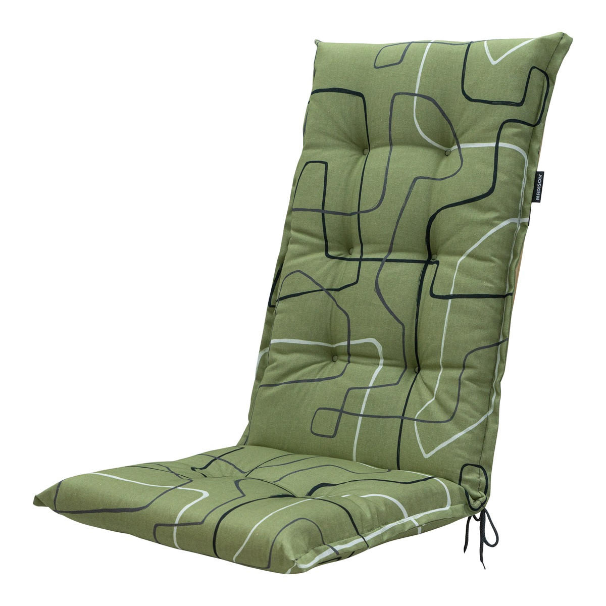GARTENSTUHLKISSEN Joah 123/50 cm 4er-Set - Hellgrün, Textil (50/7/123cm) - Madison