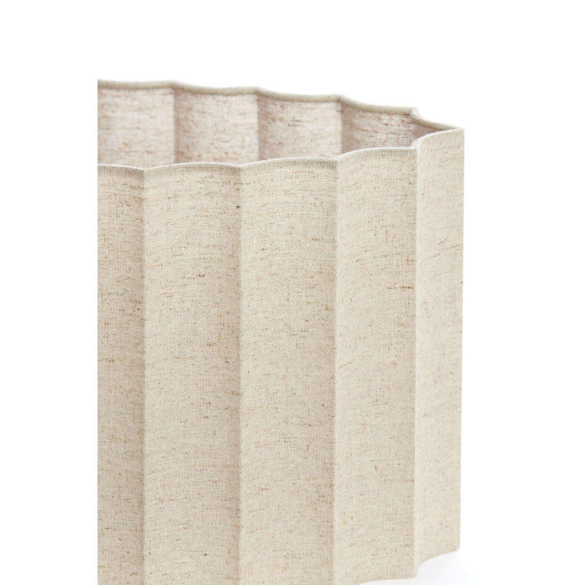 LAMPENSCHIRM Disli Beige 38/17.5/19 cm - Beige, Textil (38/17.5/19cm) - Light & Living