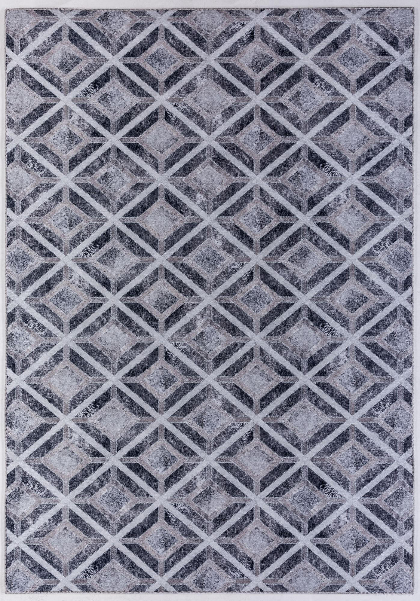 Gino Falcone Kurzflorteppich Grau 70x140 cm