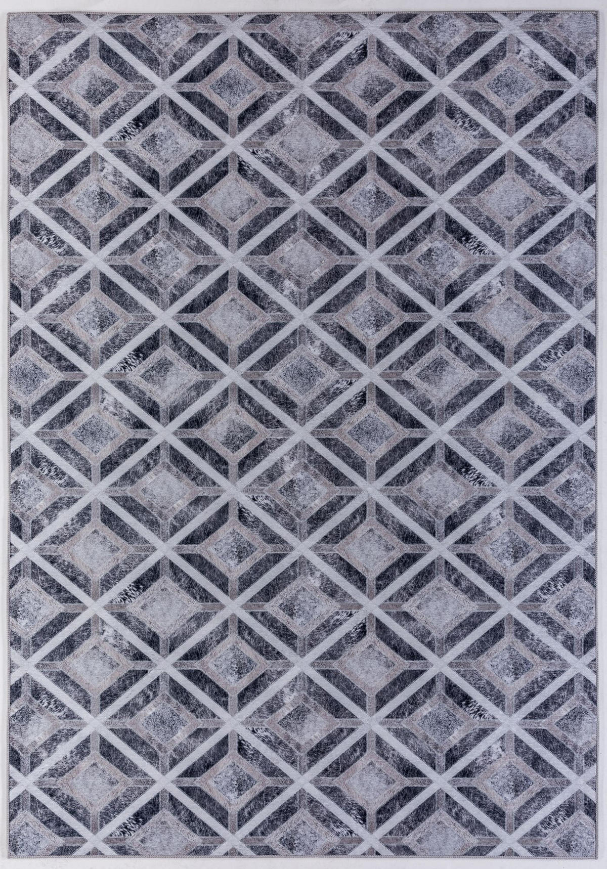 KURZFLORTEPPICH Serena 160x230 cm - Grau, Textil (160/230cm) - Gino Falcone