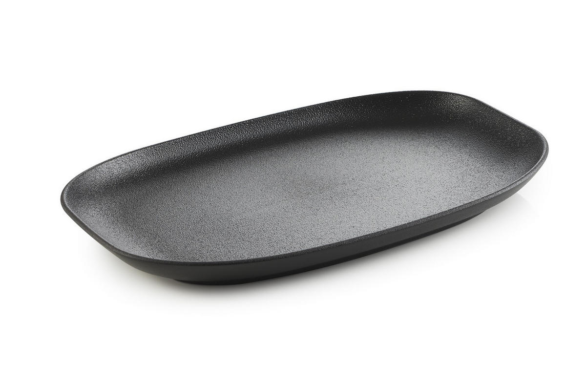 SERVIERPLATTE CLUB 29 cm in gusseisener Optik - Multicolor, Keramik (17.8/2.9/29cm) - Revol Porcelaine France