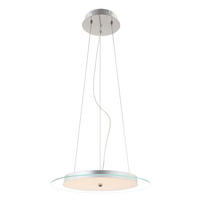 LED HÄNGELEUCHTE CHRISTIAN Silber Chrom - Silberfarben, Glas (40/40/87cm) - Globo Lighting