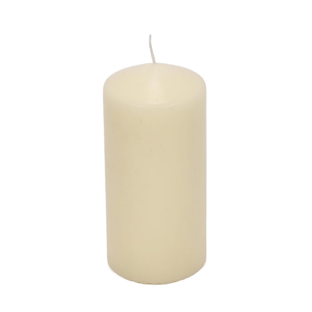 KERZE aus Paraffin 7/7/15 cm - Beige, Paraffin (7/15/7cm) - Home Styling Collection