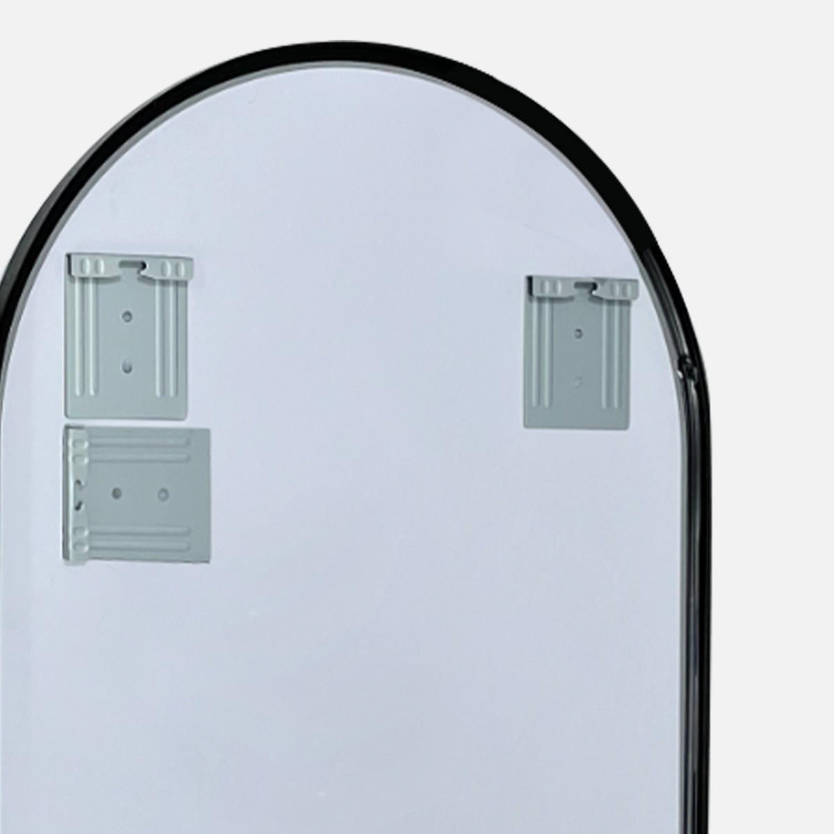 BADEZIMMERSPIEGEL 50x80x3cm Silber,horizontal/vertikal montierbar mit Explosionsschutzglas - Silberfarben, Glas (3/80/50cm) - Modfu