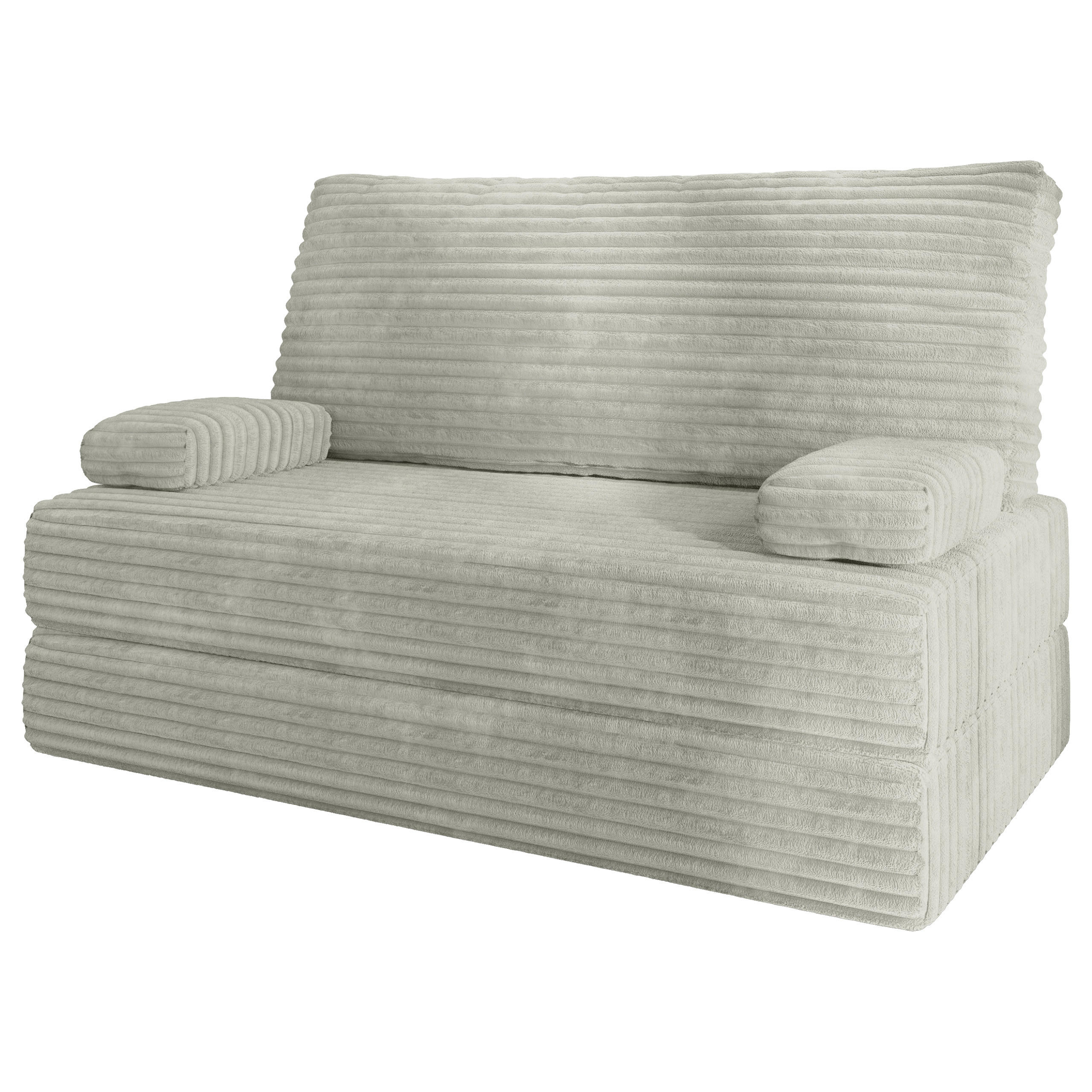 Masseno Bettsofa Hellgrau 140x86x60 cm