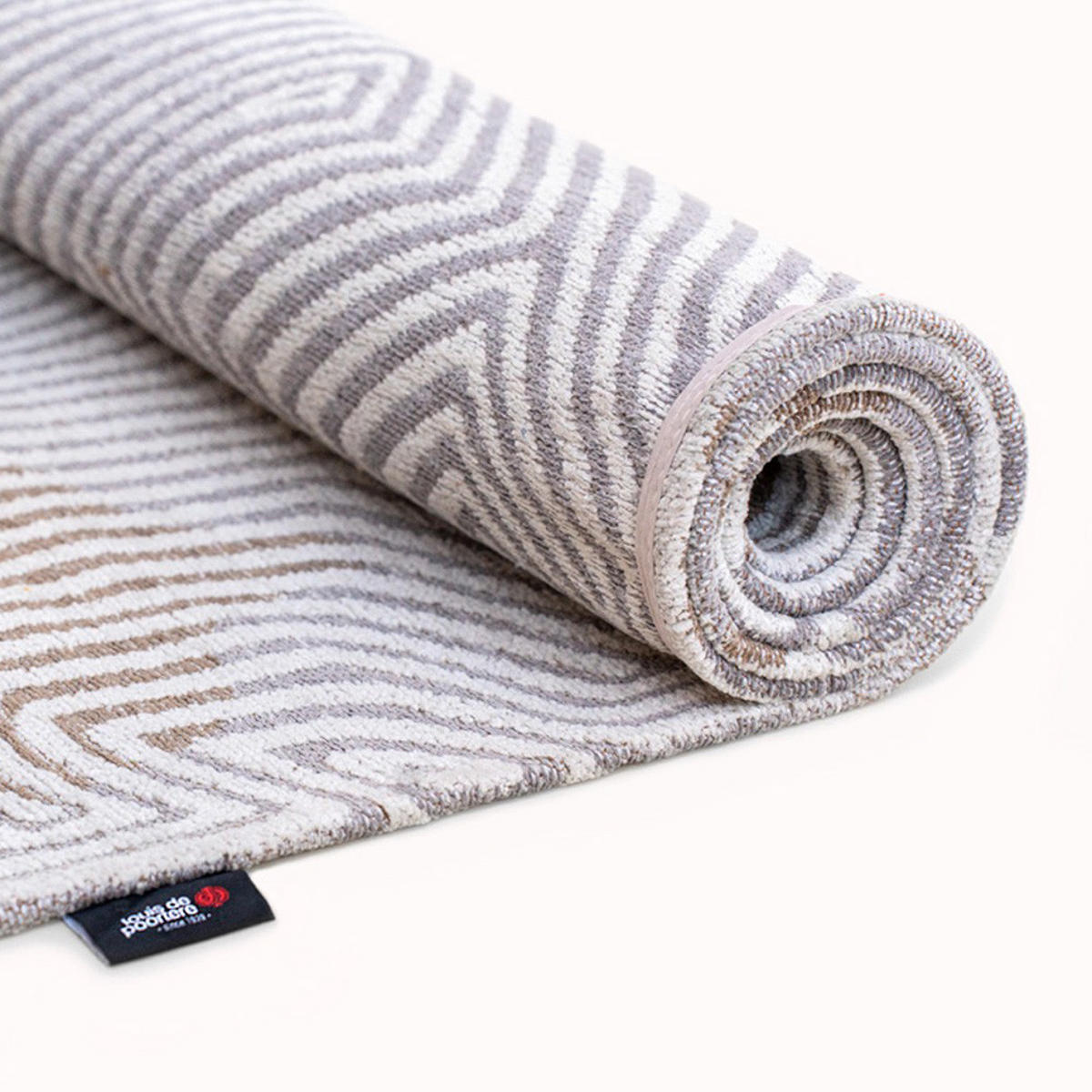 TEPPICH Oyster White Meditation Coral 80/150 cm - Grau, Textil (80/150cm) - Louis De Poortere