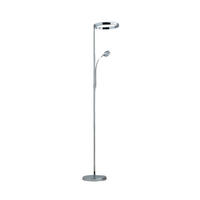 STEHLEUCHTE Pancho, Silber/Chrom, 430cm, Dimmbar - Chromfarben, Metall (430/430/180cm) - KOSILUM