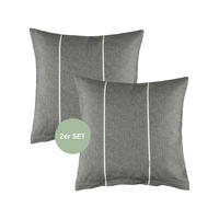 RENFORCÉ KISSENBEZÜGE HARPLINES - Anthrazit, Textil (40/40cm) - Esprit