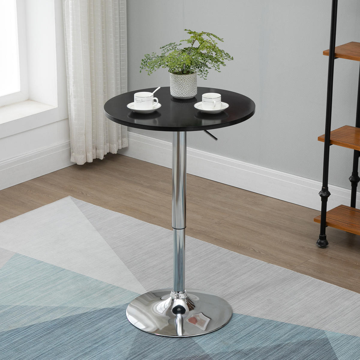 BARTISCH Schwarz 61.0/61.0/70.0cm - Schwarz, Holzwerkstoff (61/61/70cm)