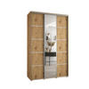 SCHWEBETÜRENSCHRANK 235,2/150/60 3-türig - Silberfarben/Eiche Artisan, Holz/Metall (150/235/60cm) - Abiks Möbel