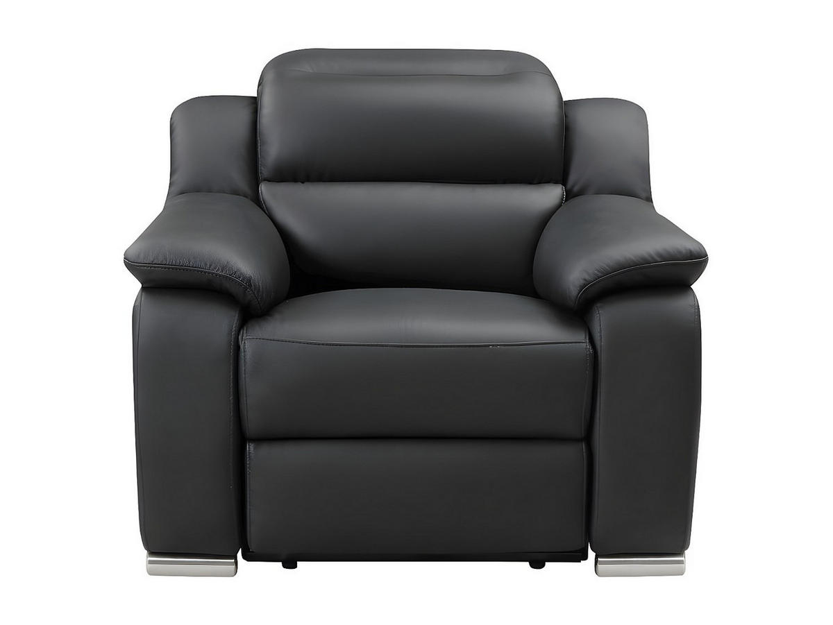 RELAXSESSEL Fernsehsessel elektrisch - Leder - Schwarz - ARENA III - Schwarz, Leder (100/86/104cm) - Vente-Unique
