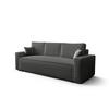 SOFA AMBRO Poso 60 mit Schlaffunktion, Grau, Sofa mit Stauraum - Dunkelgrau, Textil (90/85/230cm) - Bedante