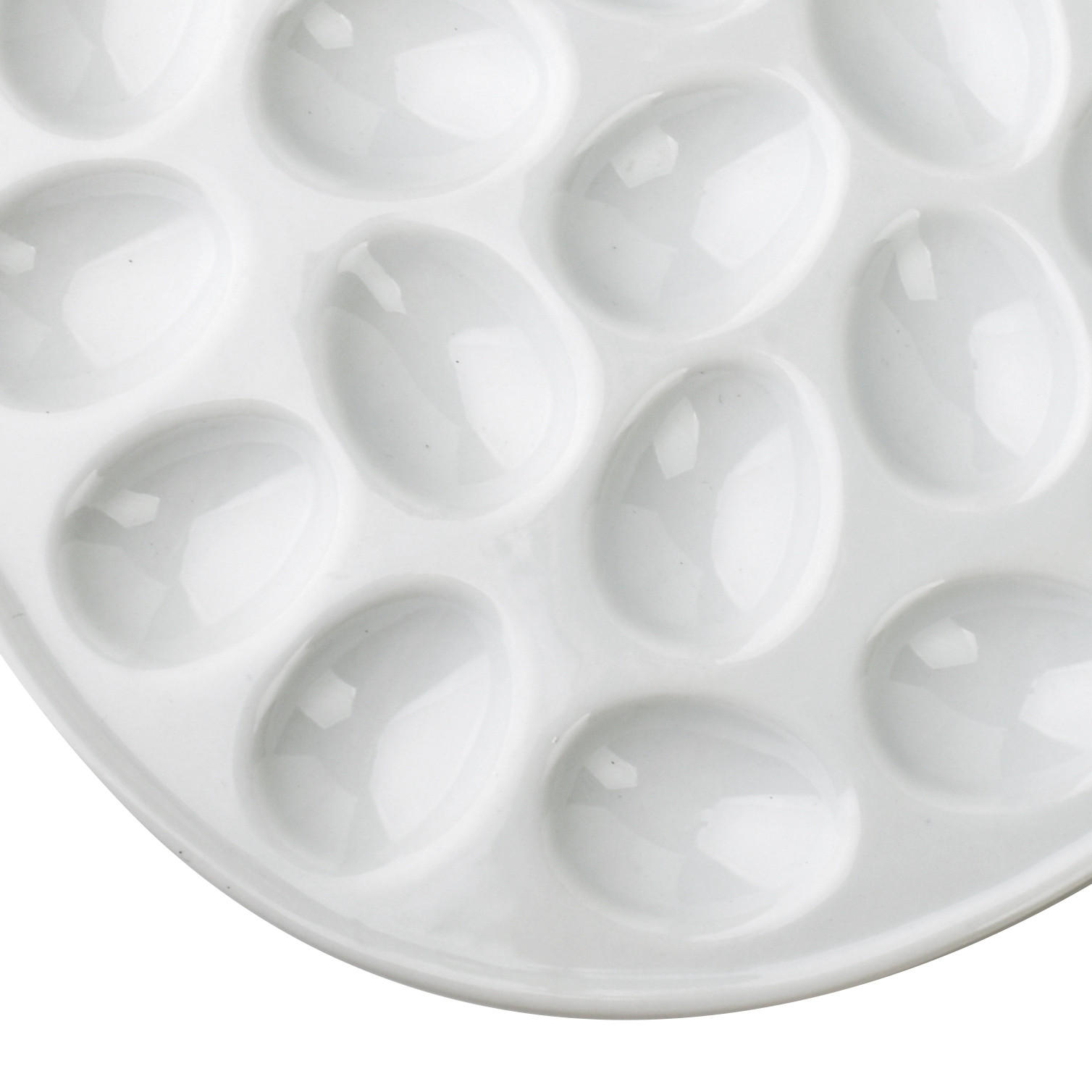 EIERBECHER Basic weiß 35/28/3 cm Porzellan - Weiß, Keramik (28/3/35cm) - Mondex