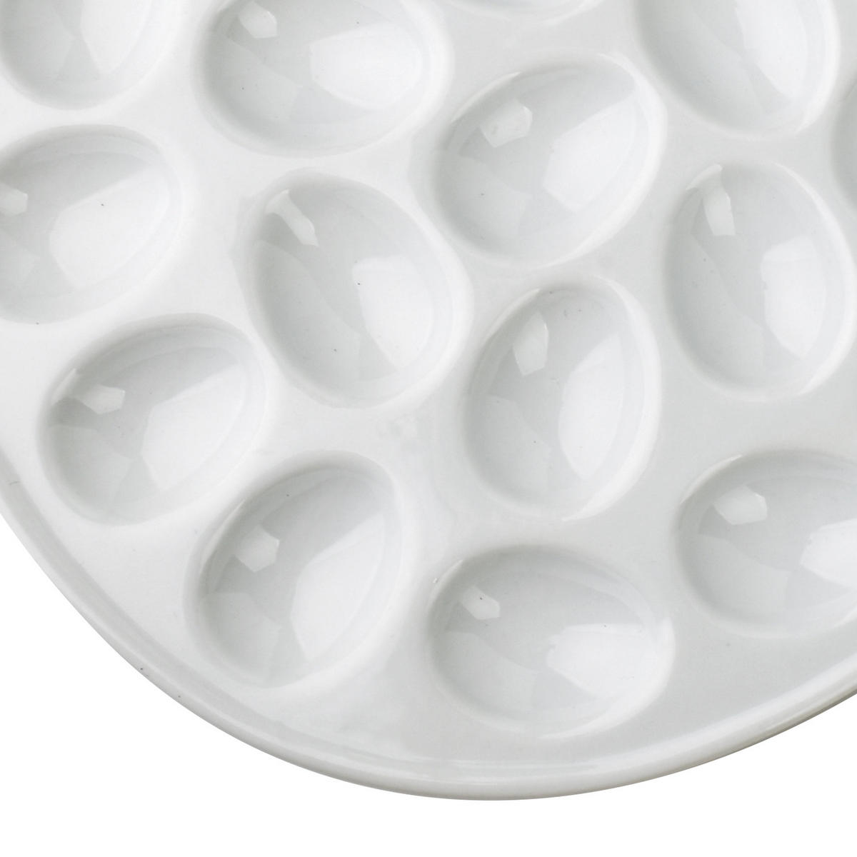 EIERBECHER Basic weiß 35/28/3 cm Porzellan - Weiß, Keramik (28/3/35cm) - Mondex
