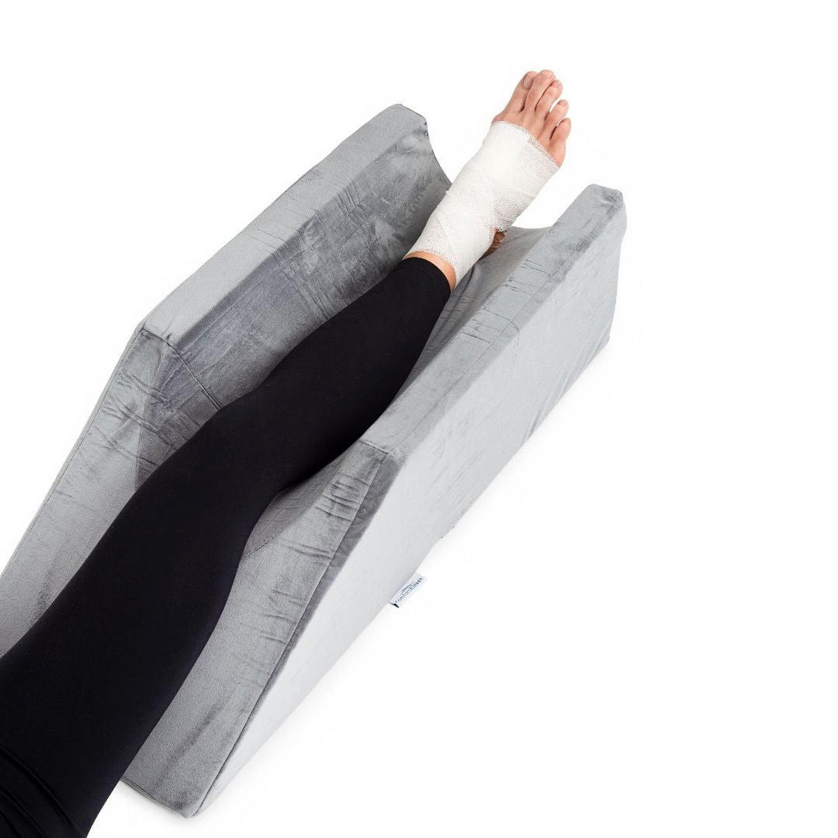 BEINSTÜTZKISSEN - Grau, Textil (33/80cm) - KomfortKissen