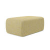 POUF Strukturstoff Stoff Gelb - Currygelb/Gelb, Kunststoff/Textil (102/40/62cm) - Makamii