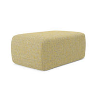 POUF Strukturstoff Stoff Gelb - Currygelb/Gelb, Kunststoff/Textil (102/40/62cm) - Makamii