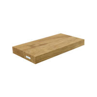 WANDREGAL schwebend ohne Baumkante - Eichefarben, Holz (40/4/22cm) - holz4home