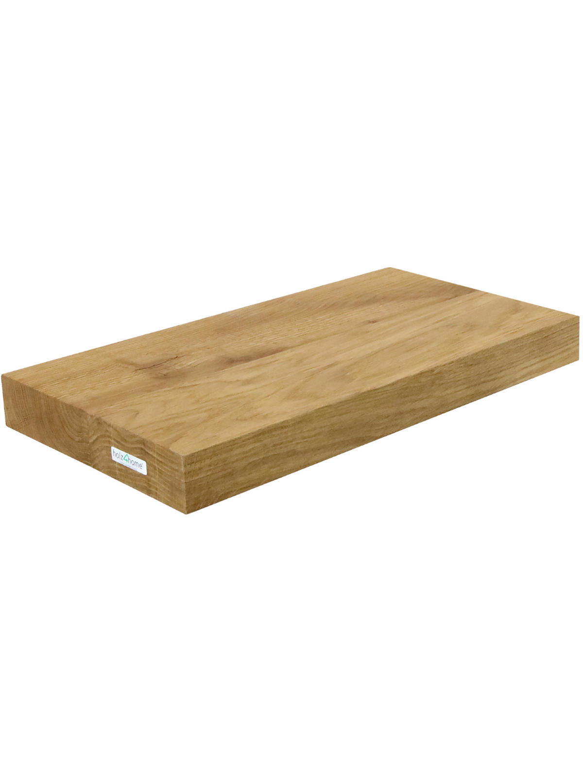 WANDREGAL schwebend ohne Baumkante - Eichefarben, Holz (40/4/22cm) - holz4home