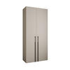 DREHTÜRENSCHRANK 245,5/110/50 2-türig - Kaschmir/Schwarz, Holz/Metall (110/245.5/50cm) - Abiks Möbel