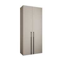 DREHTÜRENSCHRANK 245,5/110/40 2-türig - Kaschmir/Schwarz, Holz/Metall (110/245.5/40cm) - Abiks Möbel