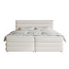 BOXBETT Alegre Hellbeige Chenille 180/200 cm - Beige/Schwarz, Kunststoff/Textil (180/200cm) - Selsey