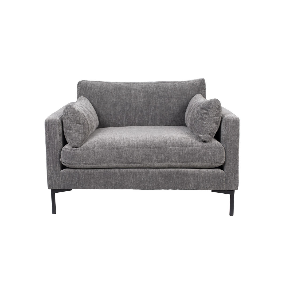 SOFA 2-SITZER Summer Anthrazit - Grau, Textil (125/82/101cm) - Zuiver