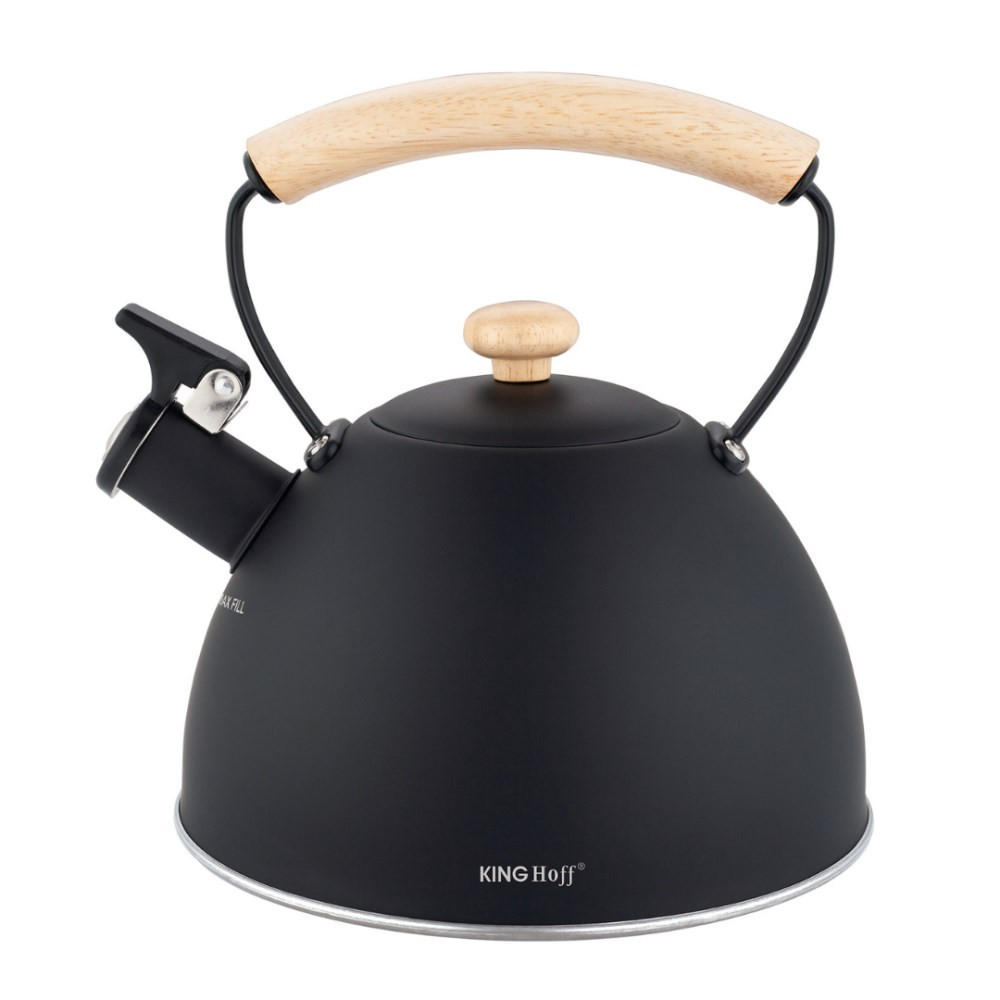 WASSERKESSEL Schwarz 21/18.5/21 cm KH1999 - Schwarz, Metall (21cm) - Kinghoff 