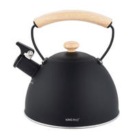 WASSERKESSEL Schwarz 21/18.5/21 cm KH1999 - Schwarz, Metall (21cm) - Kinghoff 