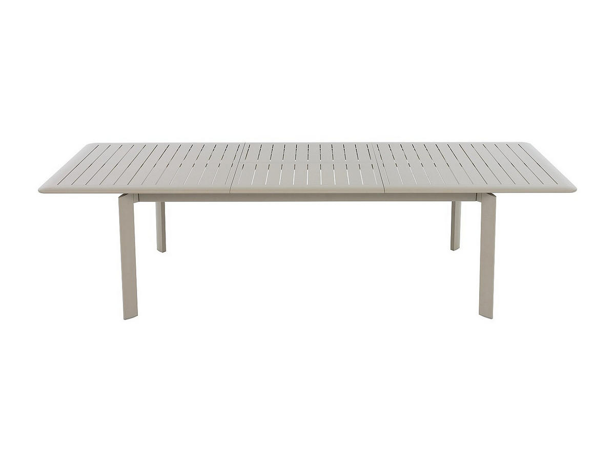 GARTENESSGRUPPE im Set - 6 -Sitzer - Textilene - taupe - MACILA - Braun, Metall - Vente-Unique