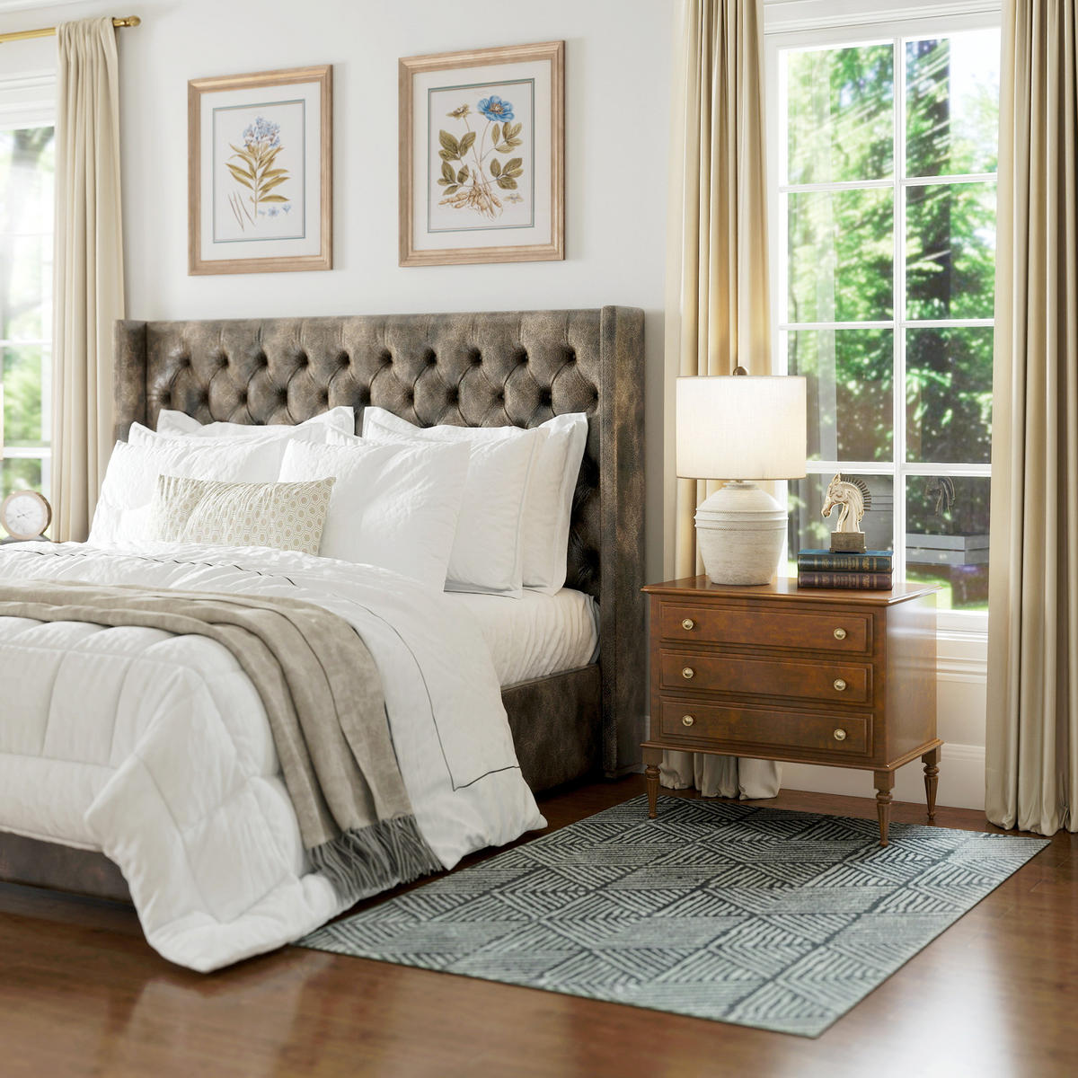 TEPPICH DE-08829 Dunkelgrau - Dunkelgrau, Kunststoff (120/170cm) - ComfortXL