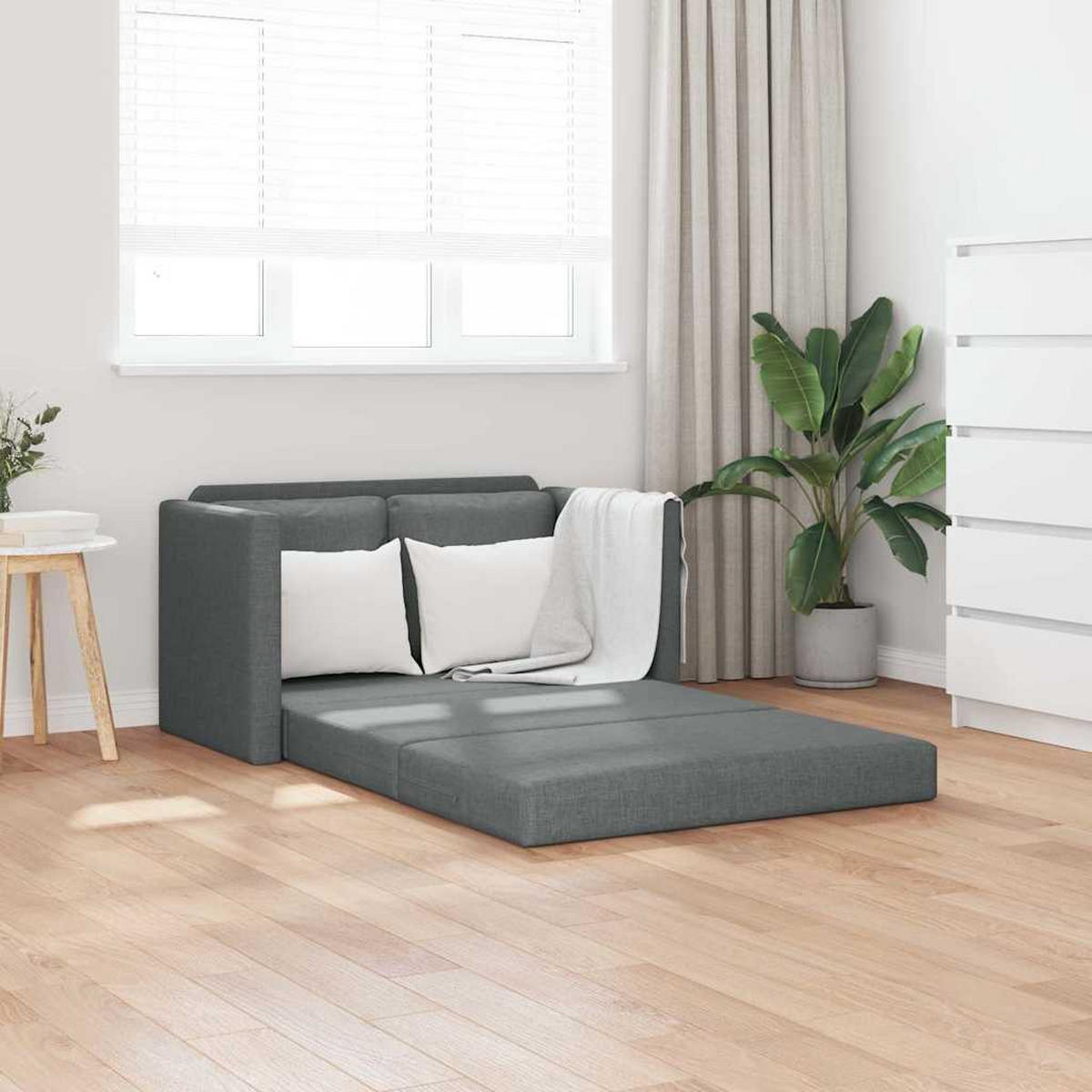 SCHLAFSOFA Anderson - Dunkelgrau, Textil (112/60/55cm) - Nettlife