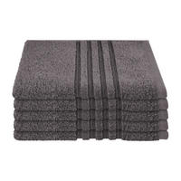 GÄSTETUCHSET Milano - 5-teilig - 30 x 50 cm - Dunkelgrau - Dunkelgrau, Textil (30/50cm) - SCHIESSER