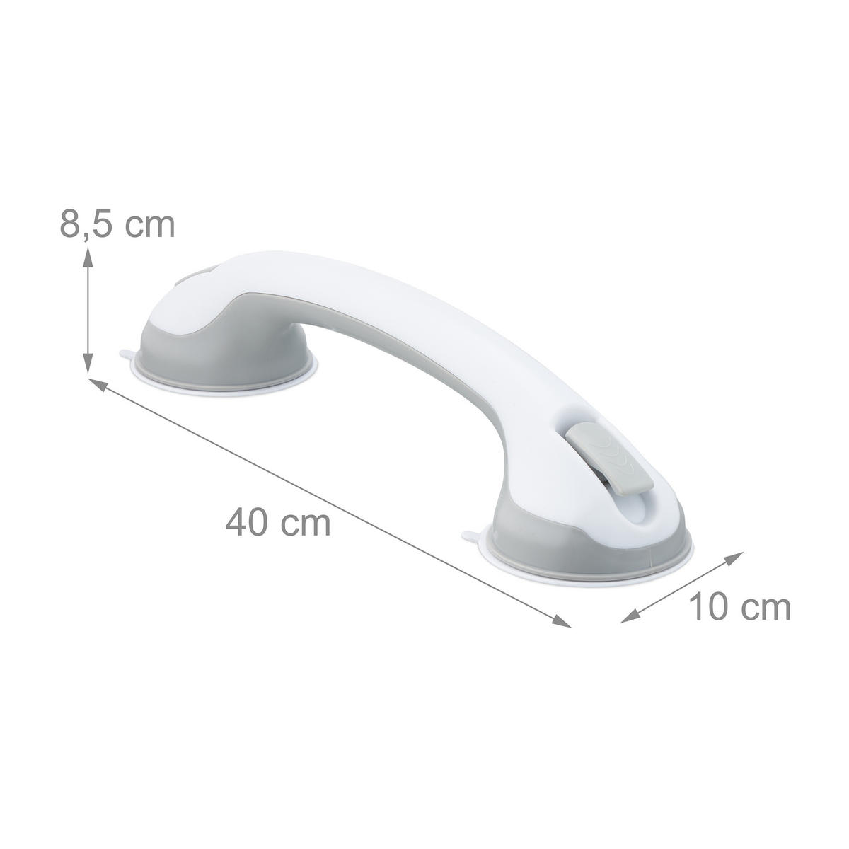 HALTEGRIFF Saugnapf - Multicolor, Kunststoff (10/40/8.5cm) - Relaxdays