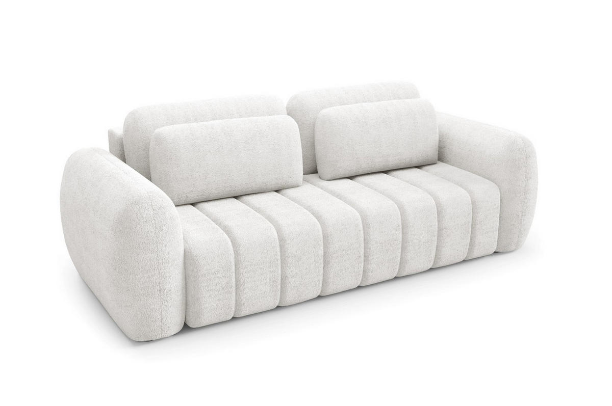 SCHLAFSOFA mit Bettkasten Premium Weiß - Schwarz/Weiß, Holz/Holzwerkstoff (266/95/110cm) - Furnisell