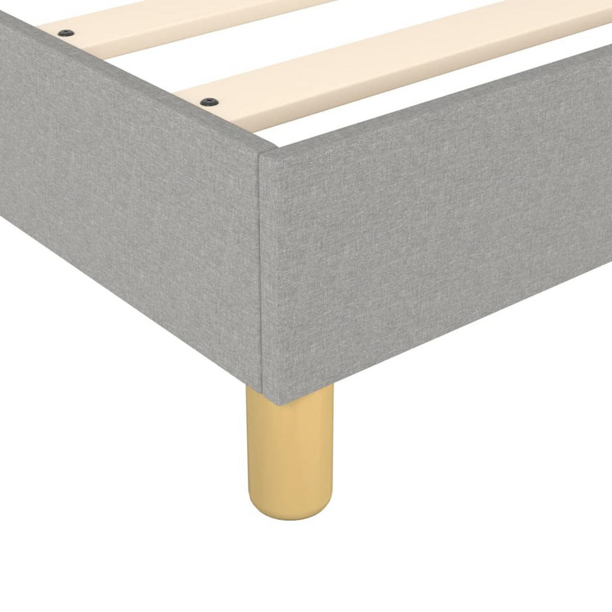 POLSTERBETT Raber 120/203 cm - Hellgrau, Holzwerkstoff (120/200cm) - Nettlife