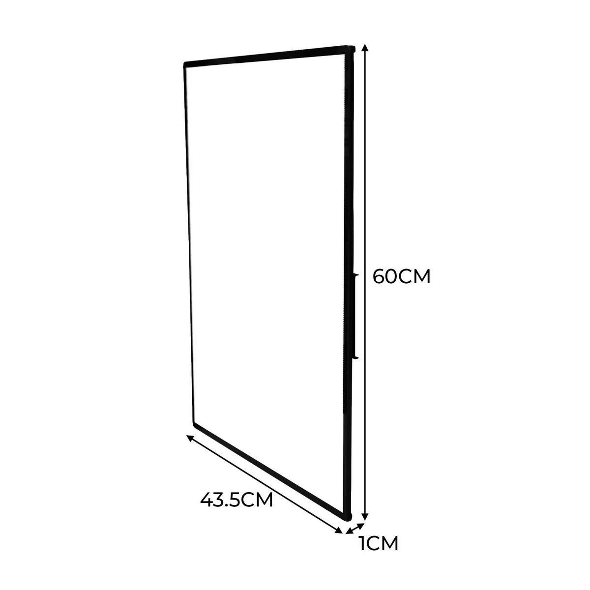 LED-LEUCHTRAHMEN – DIN A2 - Schwarz, Kunststoff (43.4/60/0.9cm)