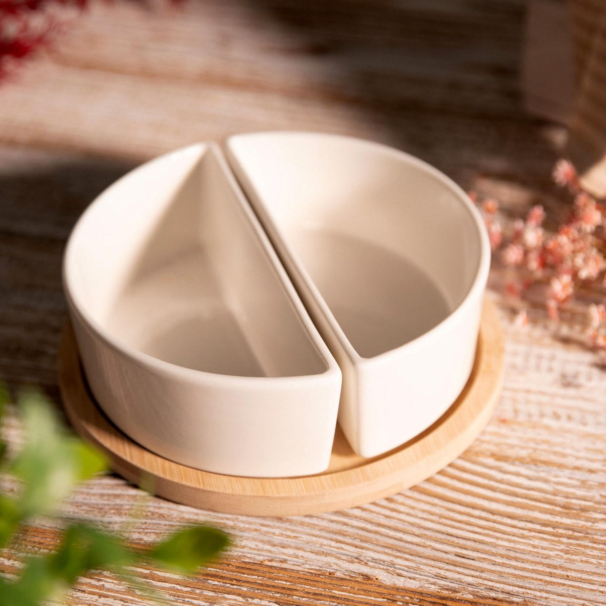 SERVIERSCHALENSET Fincan 20,5/7 cm - Weiß, Keramik (20/7/20cm) - Homla