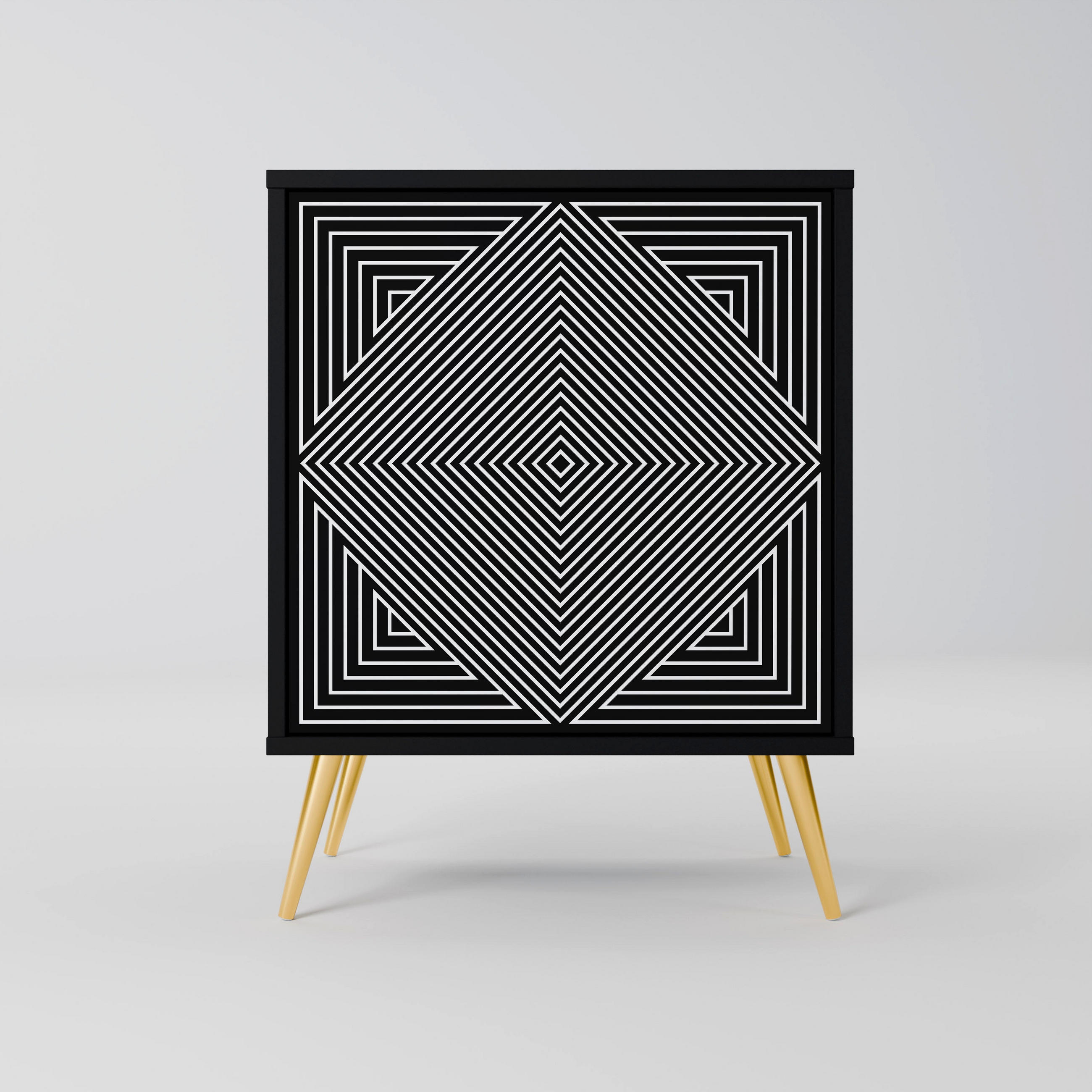 SpaceRebels Sideboard Schwarz 57.5x75.5x42 cm