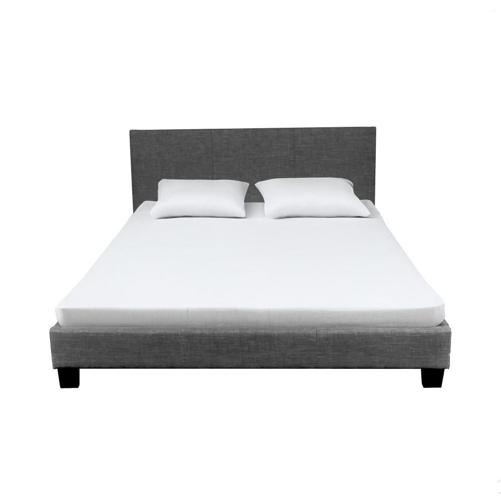 BETT DUBLIN mit Lattenrost/ Bett 140x190 - Dunkelgrau - Grau, Holzwerkstoff (140/190cm) - Weber Industries
