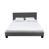 BETT DUBLIN mit Lattenrost/ Bett 140x190 - Dunkelgrau - Grau, Holzwerkstoff (140/190cm) - Weber Industries