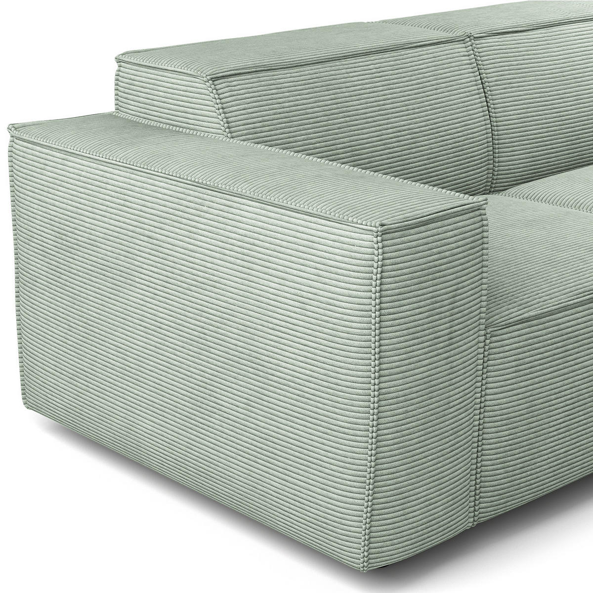 2,5-SITZER SOFA - Mintgrün, Textil (223/70/96cm) - home24
