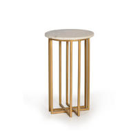 COUCHTISCH aus Marmor - Weiß, Holz (30/30/50cm) - Giner y Colomer
