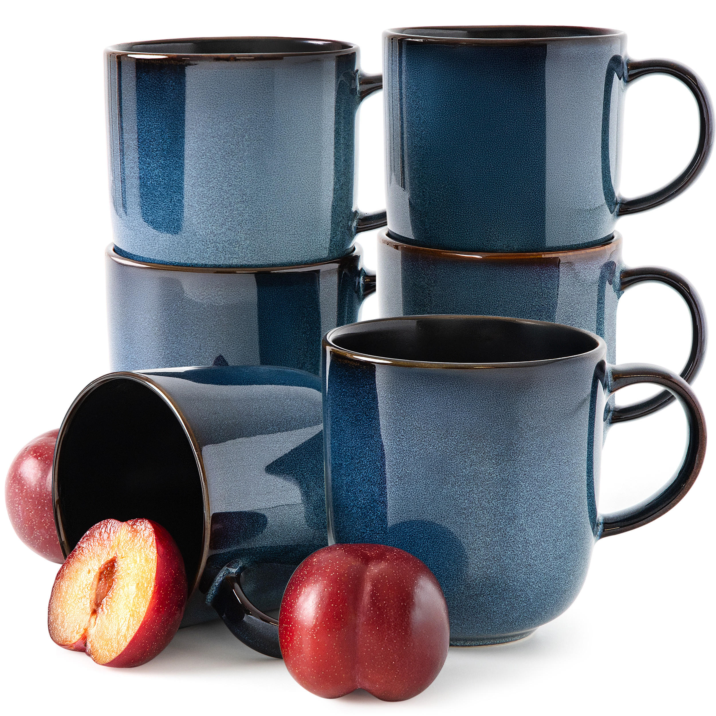 TASSEN-SET BECHER-SET BALI 6-tlg - Blau, Keramik (0.4L) - Ritzenhoff Breker