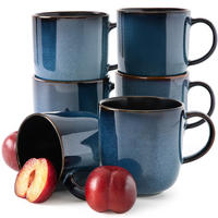 TASSEN-SET BECHER-SET BALI 6-tlg - Blau, Keramik (0.4L) - Ritzenhoff Breker