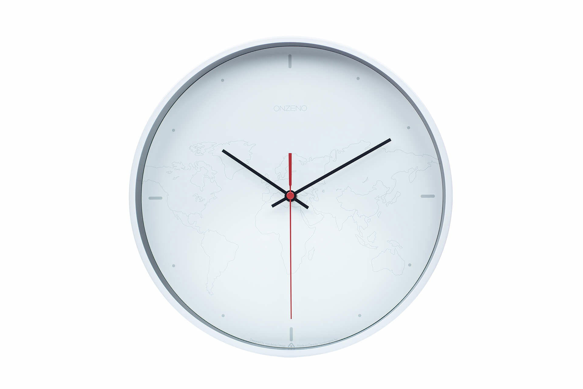 WANDUHR Design Weiß 31/31 cm - Weiß, Holzwerkstoff (0.9/30.5/4cm) - ONZENO