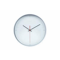 WANDUHR Design Weiß 31/31 cm - Weiß, Holzwerkstoff (30.5/30.5/4cm) - ONZENO